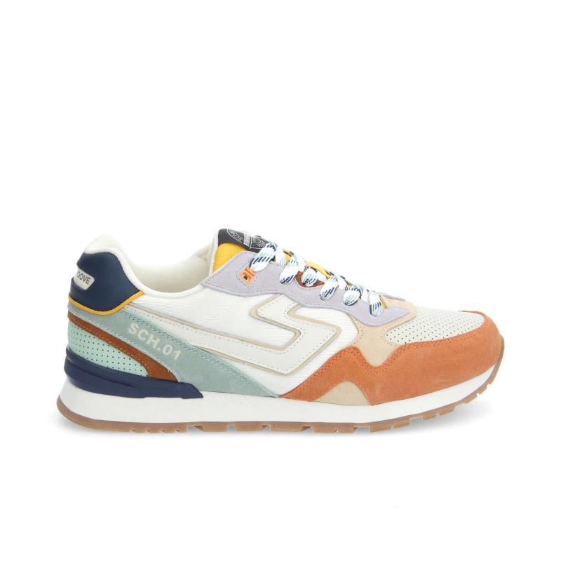 CAPE CODE RUNNER M - SUEDE/NYL/PUNCH - OCHRE/OFF WHITE